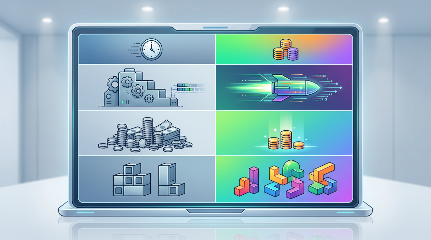 A comparison chart highlighting the benefits of AI content creation over traditional celebrity video platforms.