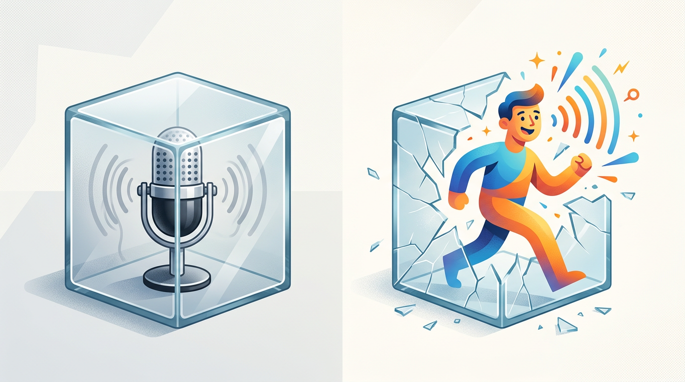 Comparison of limited voice-only AI tools versus full character AI experiences.