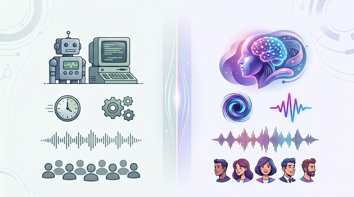 A comparison table for choosing AI voice generator platforms.