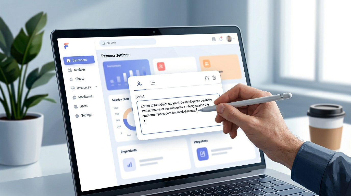 A user creating a personalized AI celebrity video on the Fanfun dashboard.