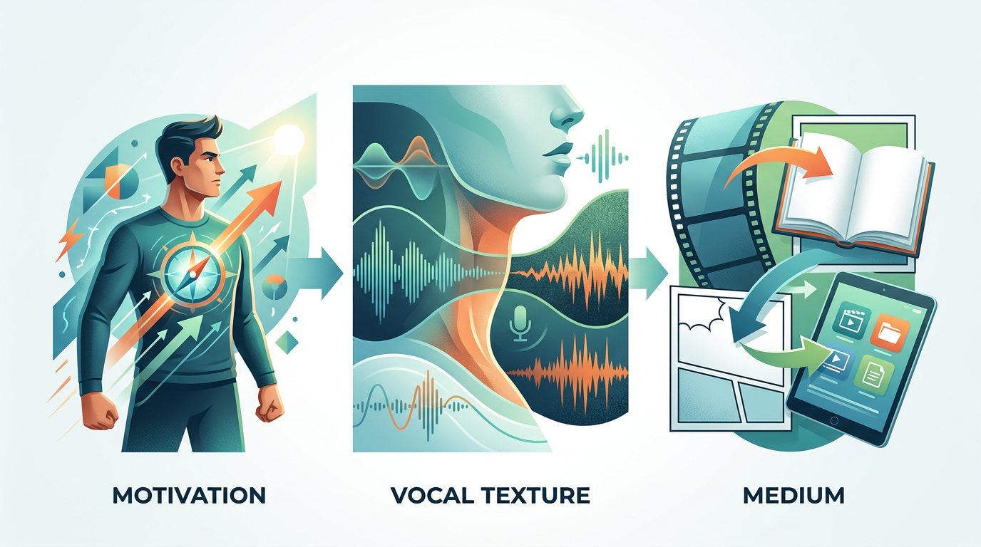 An infographic chart displaying the steps for creating high-stakes character archetypes for digital media.