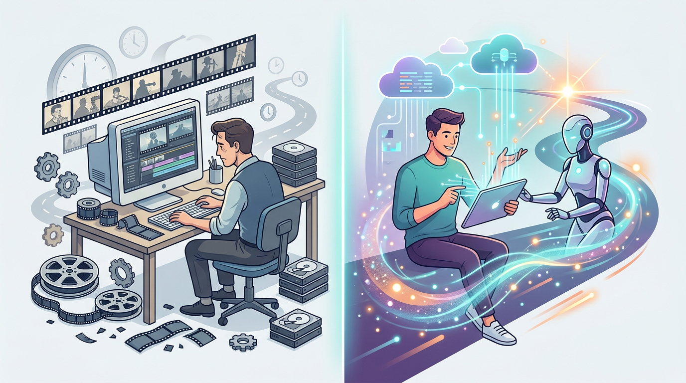 Comparison chart showing the benefits of AI-assisted content creation for horror fans.