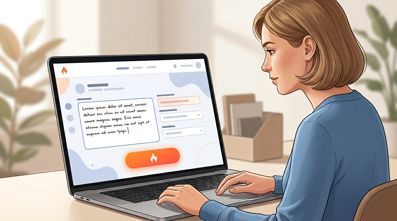User interface of the Fanfun platform demonstrating the process of inputting a custom script for an AI persona.