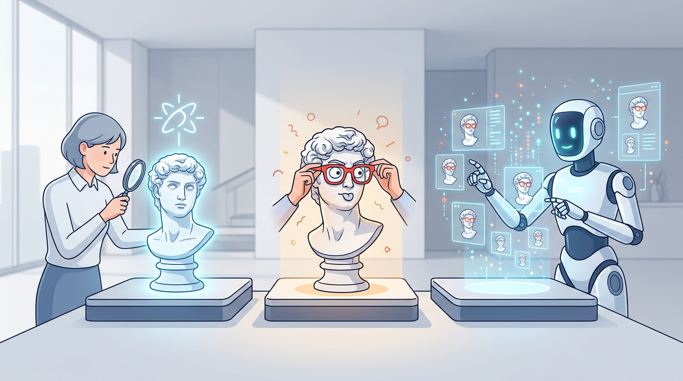 An infographic titled The Hoff Blueprint showing three steps to building a digital persona.