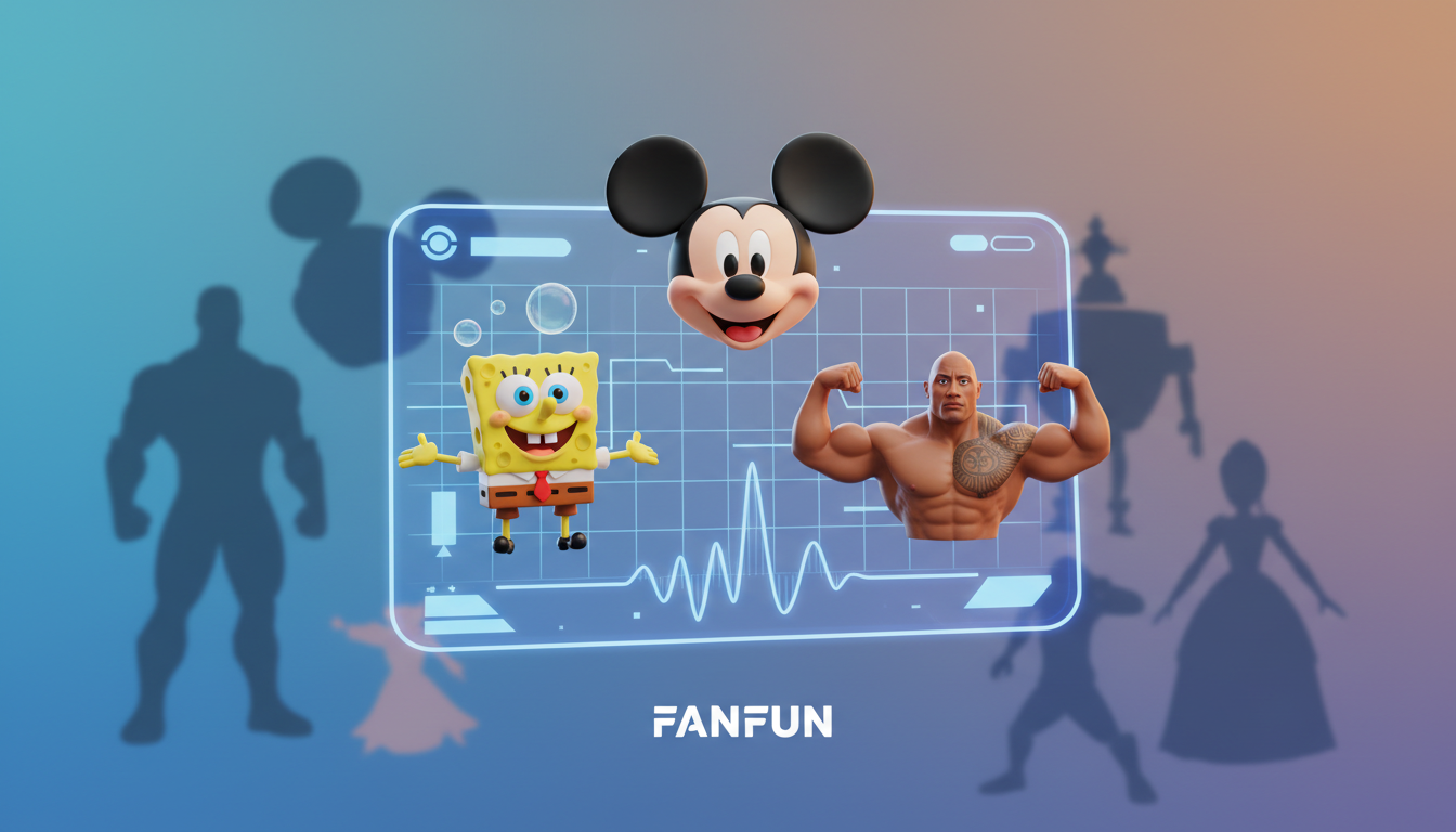 A digital interface showcasing multiple AI character voices available for content creation.