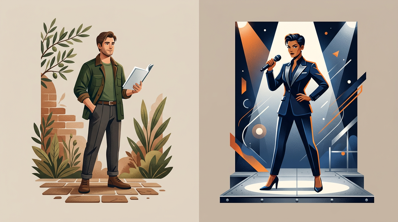 Comparison chart showing how different character archetypes influence audience engagement.