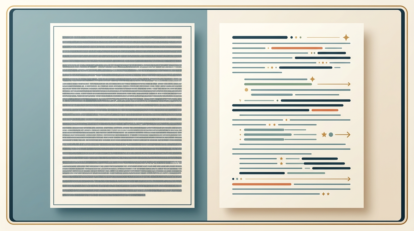 Visual guide showing how to format scripts for better AI voice output.