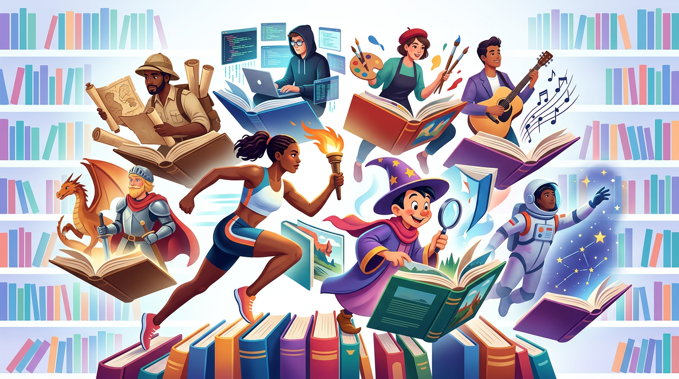 A variety of AI persona archetypes including sports legends and animated characters.