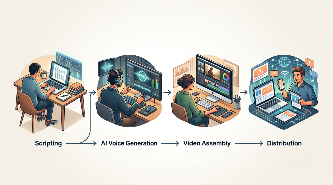 Step-by-step workflow for building a brand persona using AI tools.