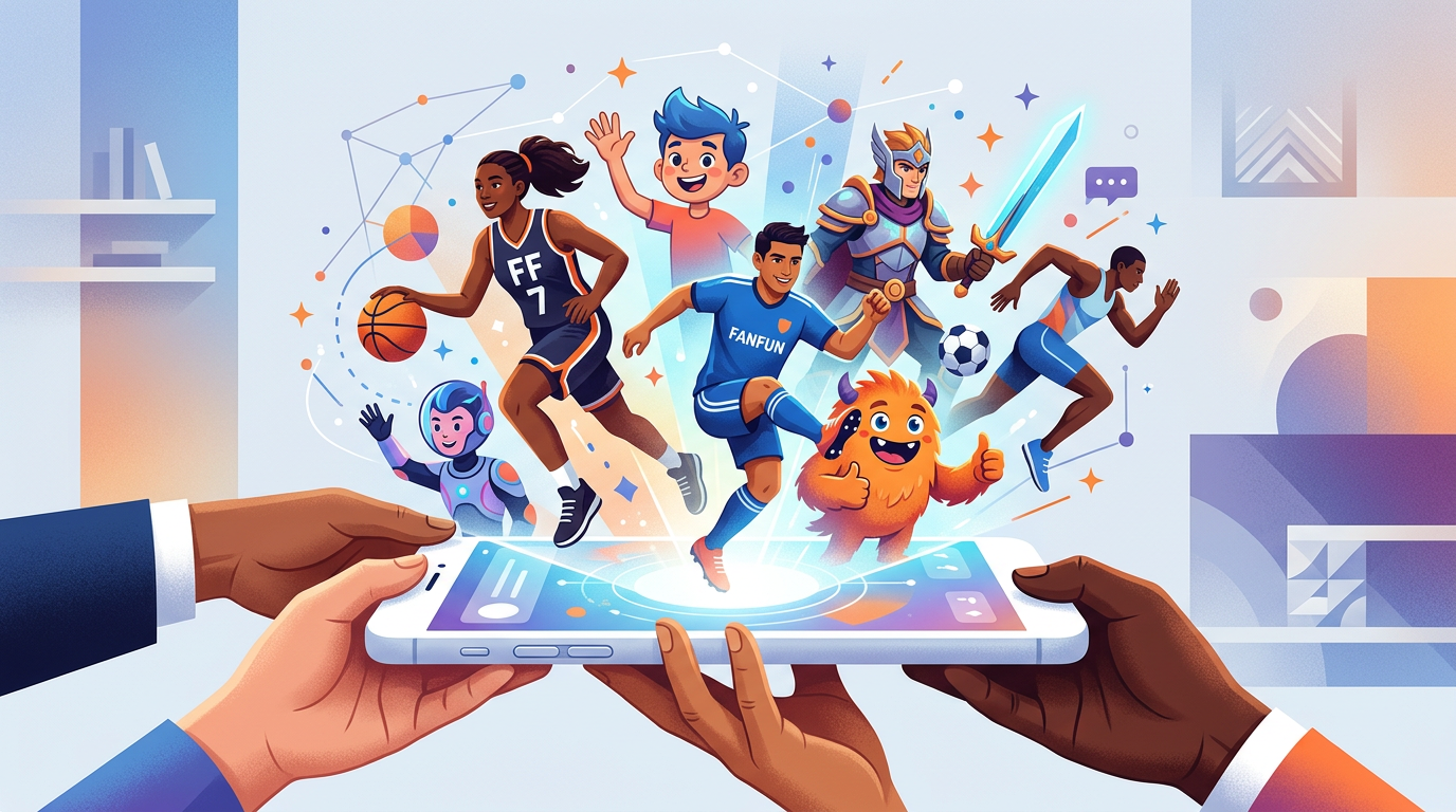 A collage representing the variety of AI personas available for content creation.