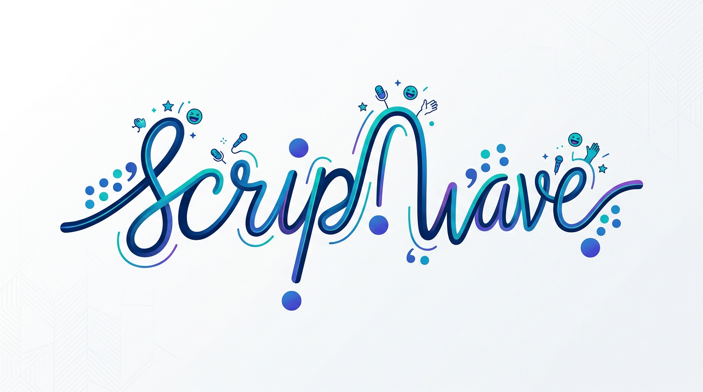 A visual guide illustrating how to use punctuation in AI scripts to improve comedic timing.