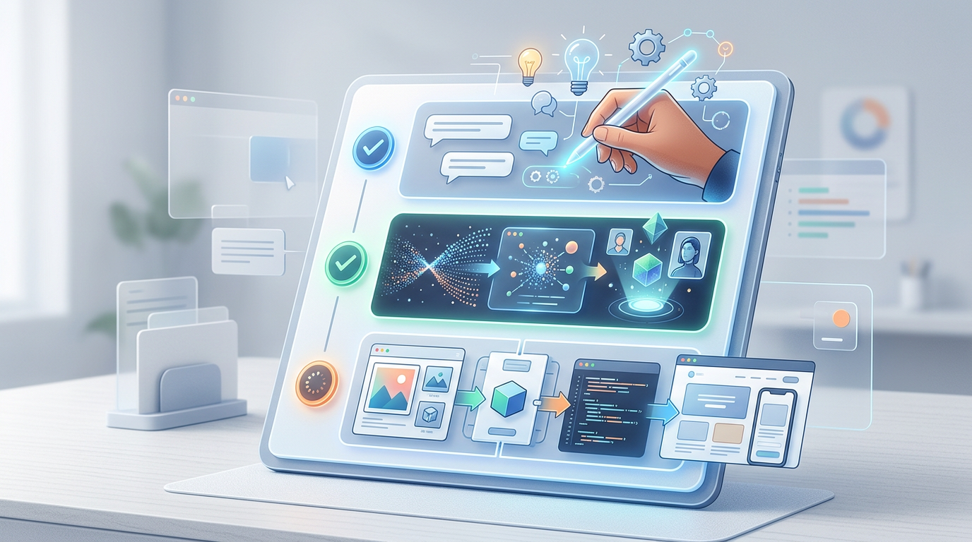 A visual guide for creators detailing the steps to integrate AI personas into their content creation workflow.