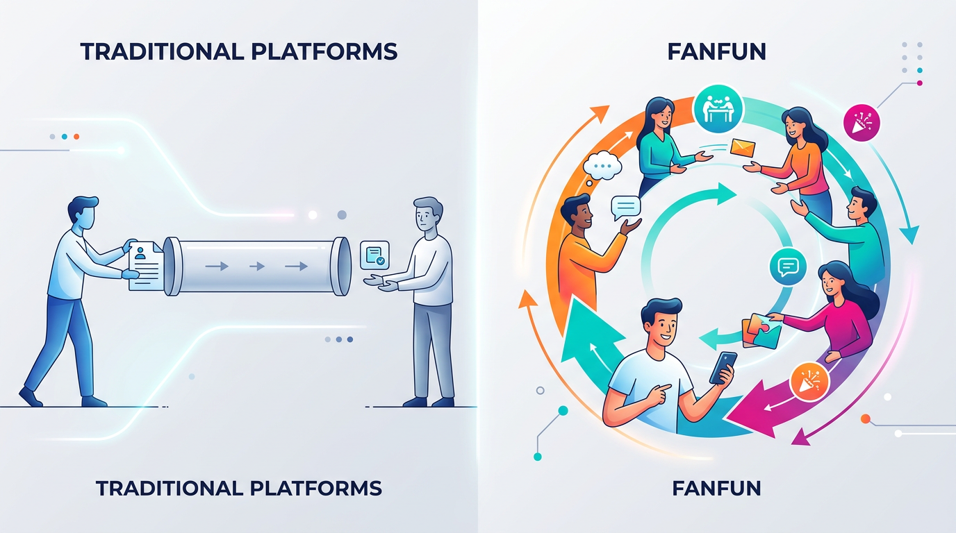 Diagram comparing traditional video requests to modern interactive AI experiences.