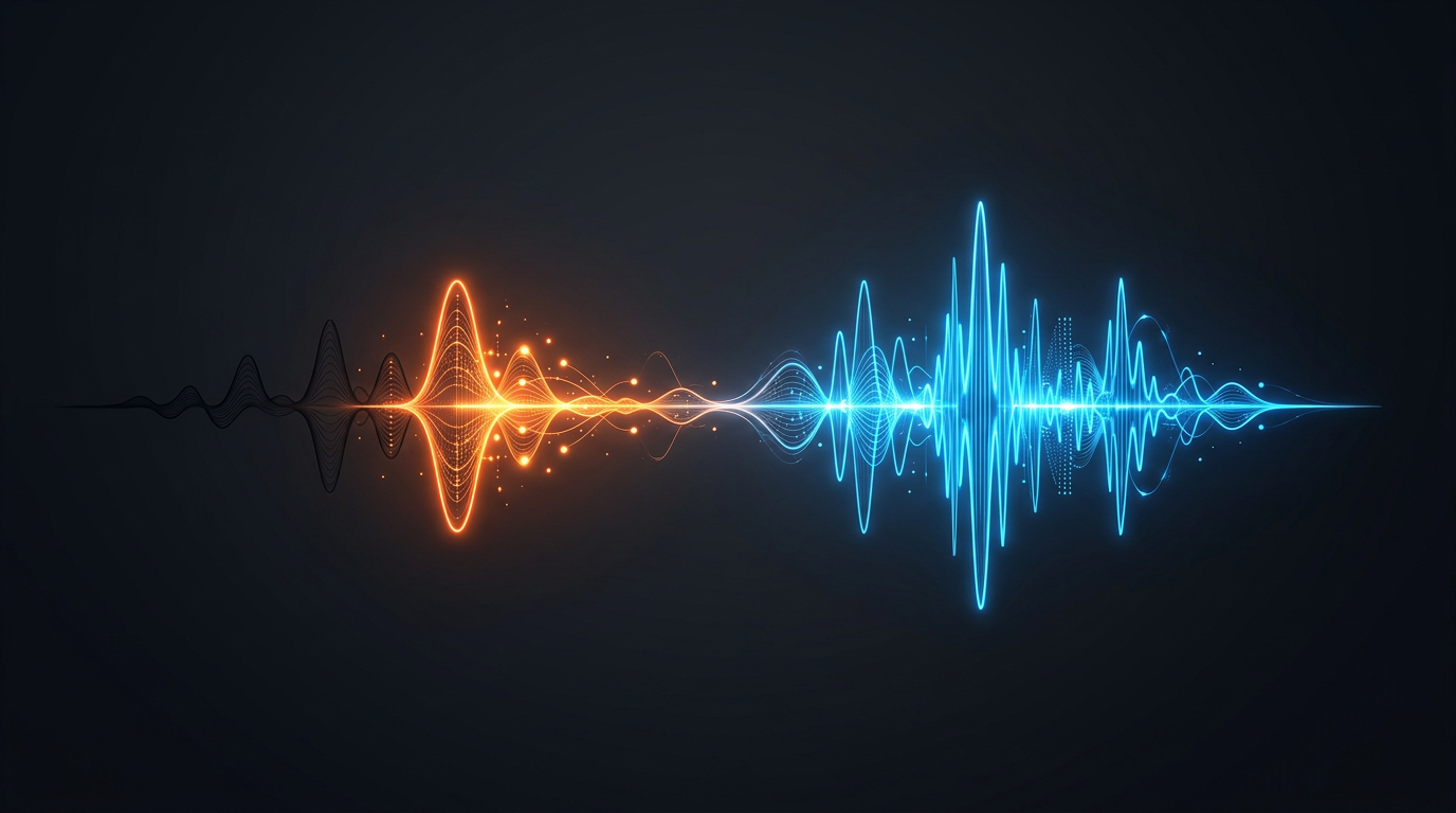 A dark-mode infographic breaking down the audio waveform of a classic Jersey wiseguy vocal cadence.
