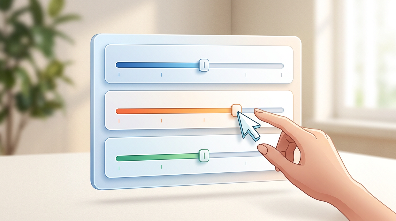 A digital interface illustrating voice modulation settings like emotion, pacing, and inflection for AI voice generation.