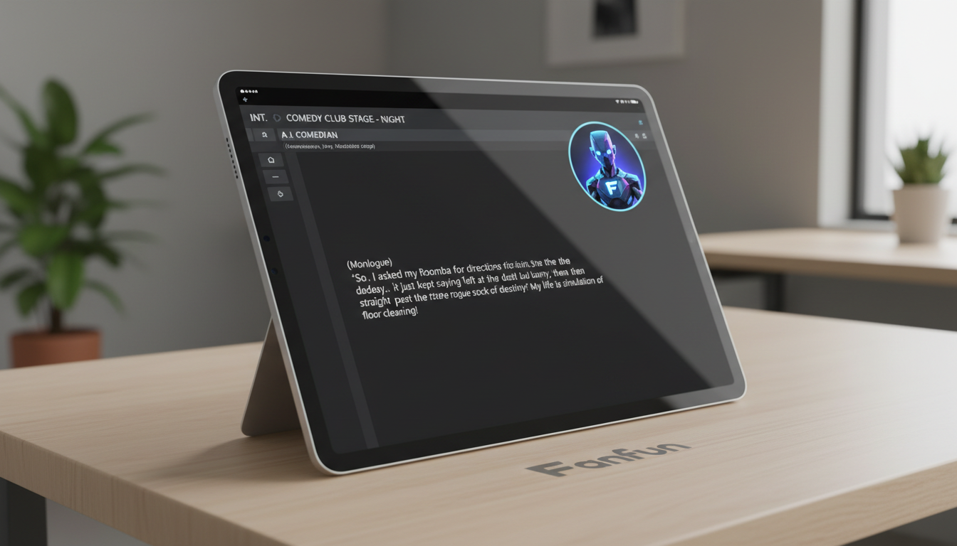 A digital script editor showing a personalized AI character birthday message