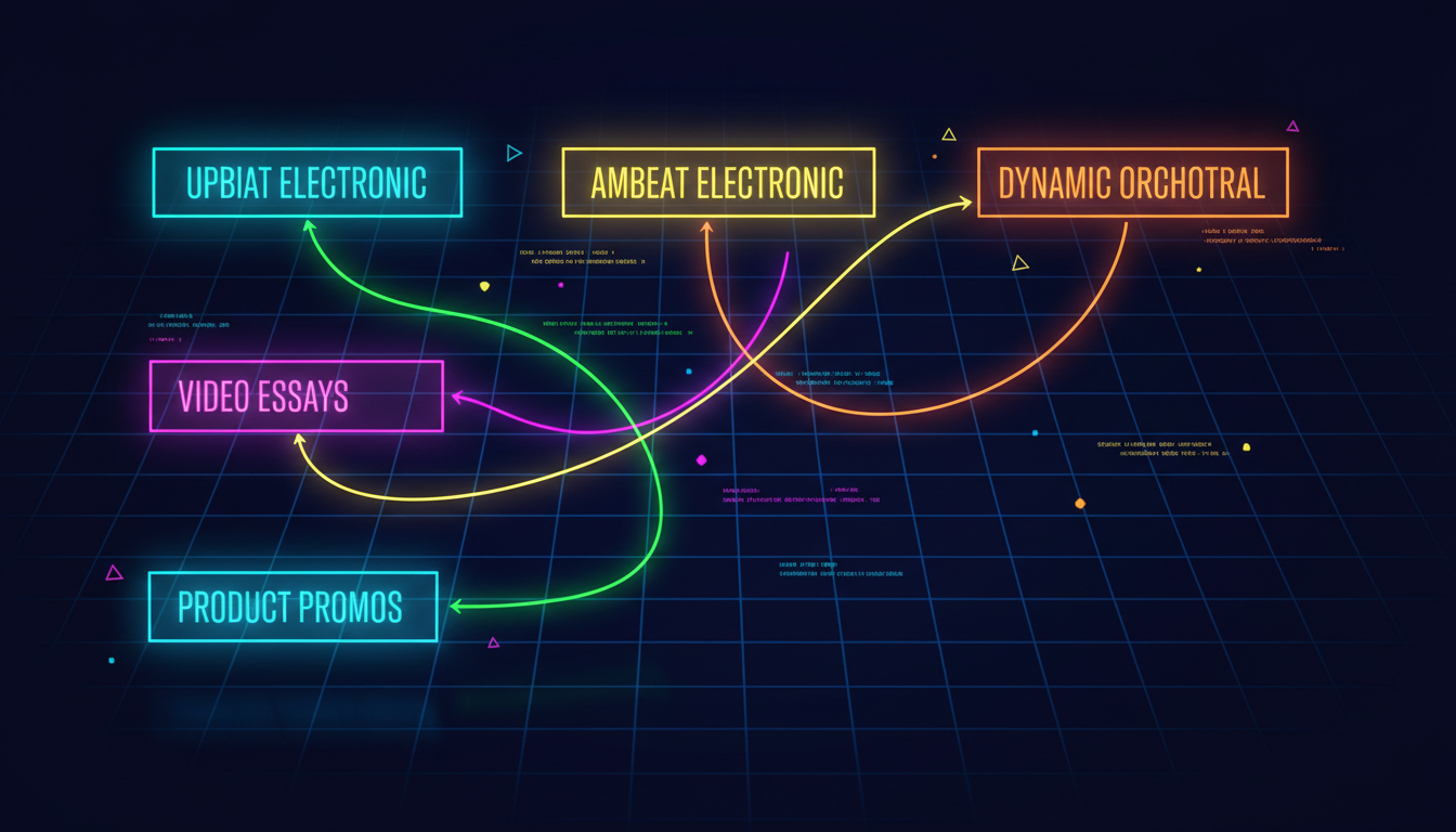 A content creator matrix matching video formats with the most effective AI voiceover styles.