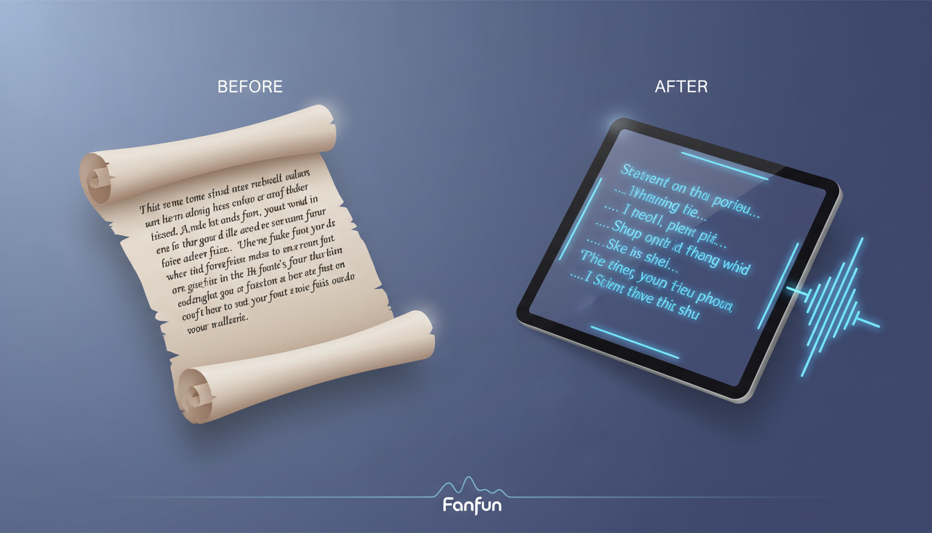 A side-by-side comparison of a standard script versus an AI-optimized script with phonetic spelling and punctuation hacks.