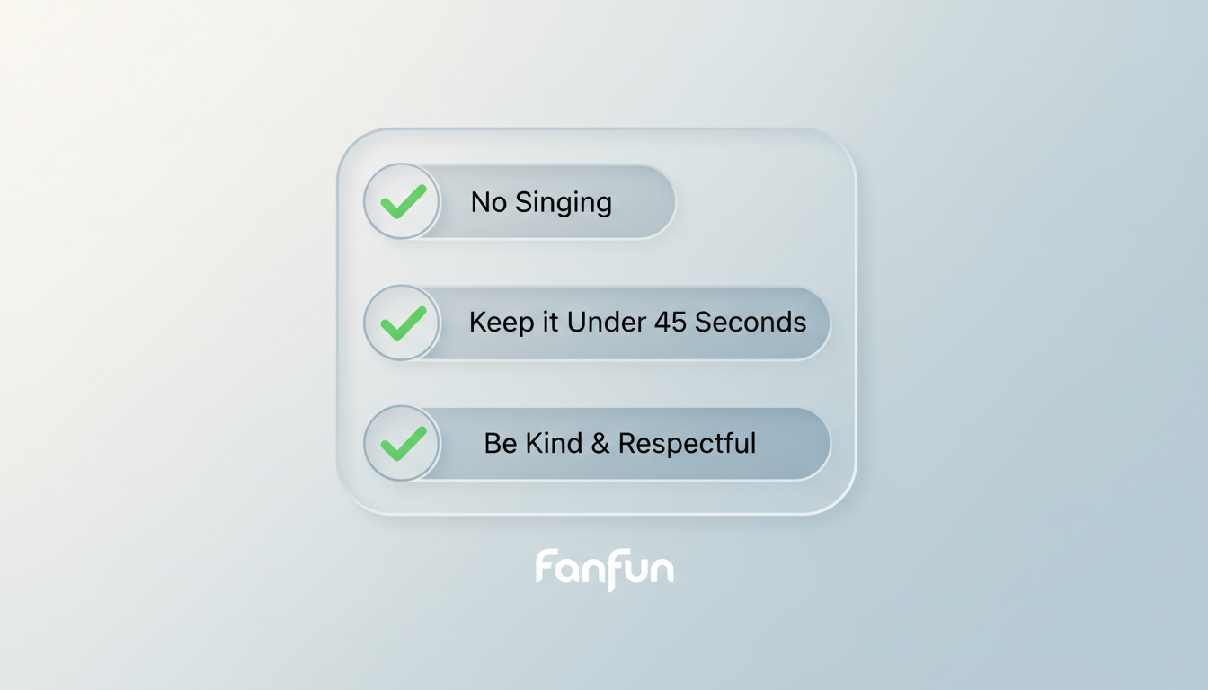 A checklist of rules for creating a low-stress, introvert-friendly video greeting.