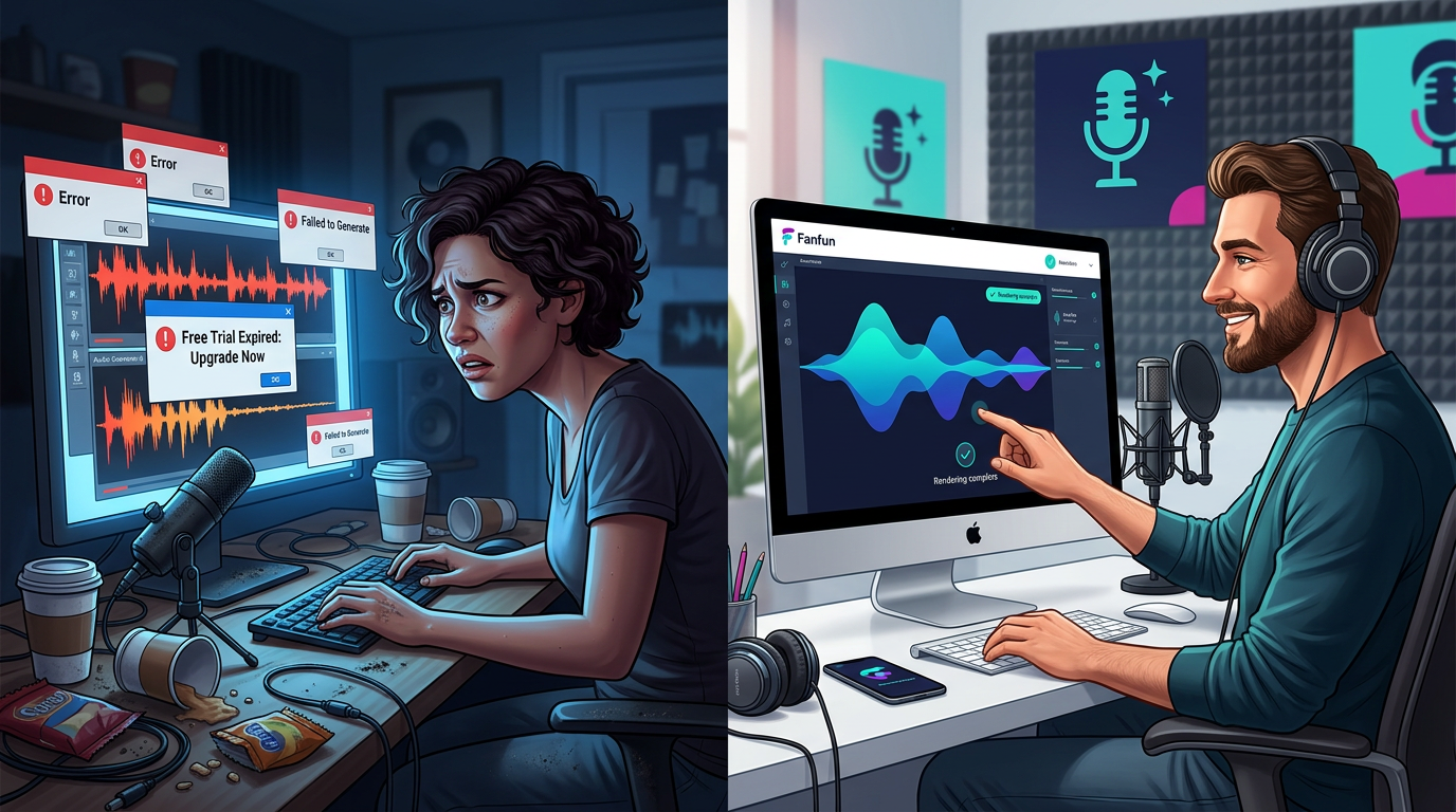The Cost of Free: Why Most Free Celebrity AI Voice Generators Fail Creators (and What to Use Instead) - Fanfun