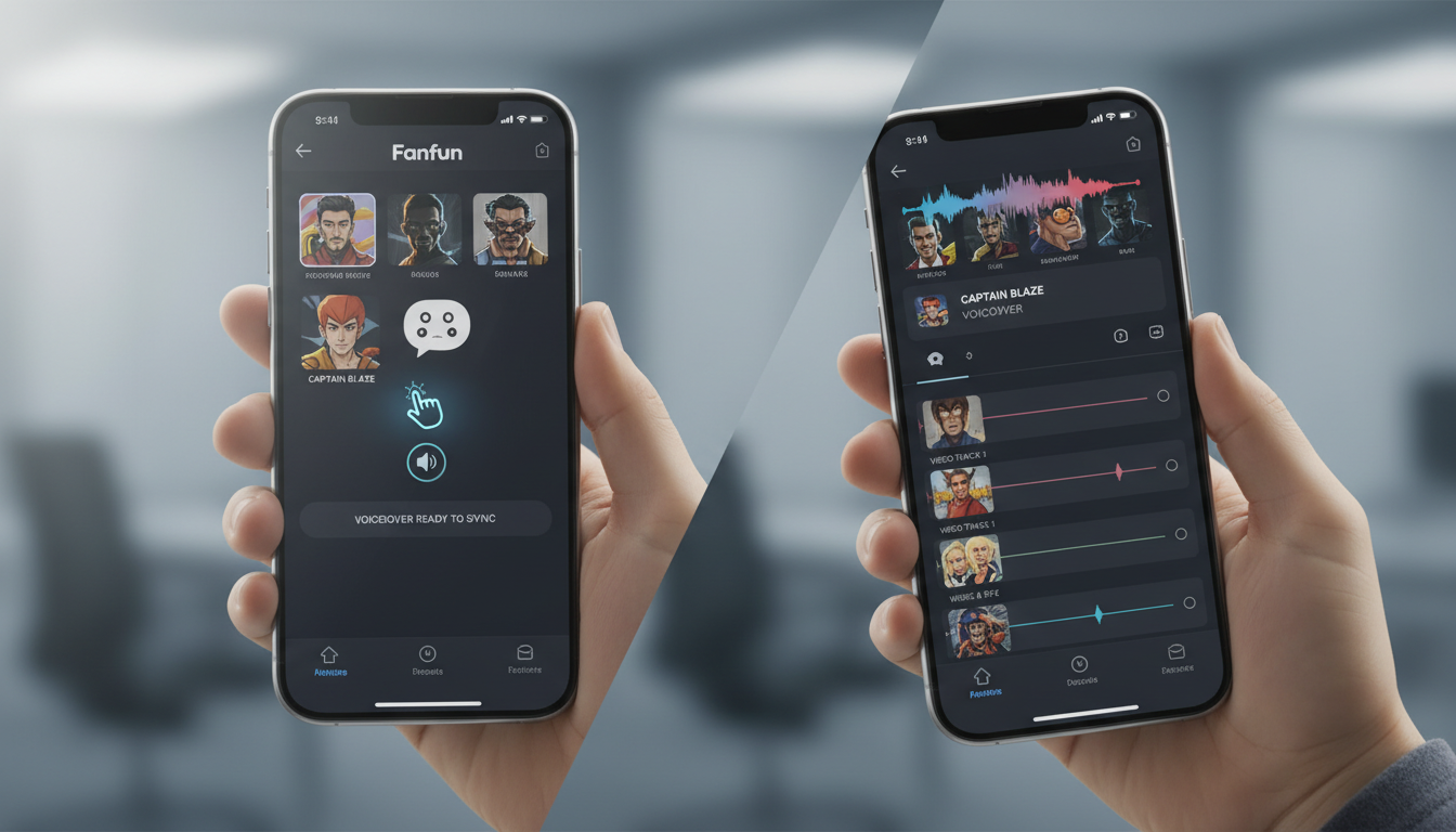How to Import and Sync Character Voiceovers in Mobile Video Editing Apps - Fanfun