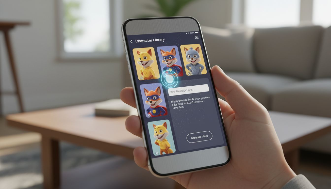 How to Order and Generate an AI Character Video Message - Fanfun
