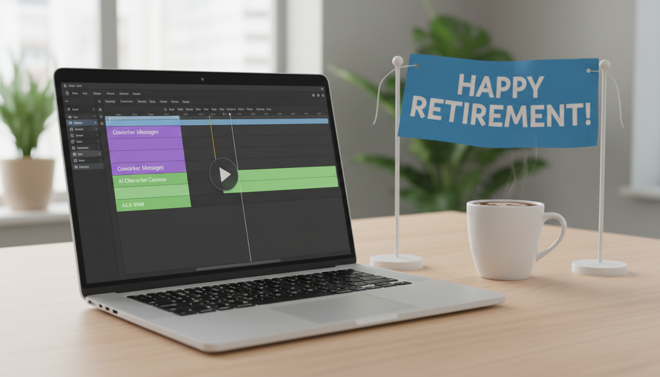 How to Organize a Humorous Retirement Tribute Video with AI Character Voices - Fanfun