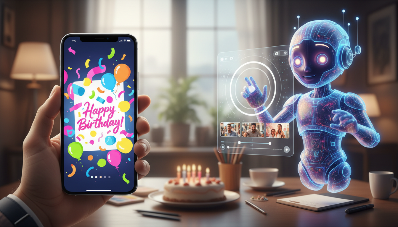 How to Send a Virtual Birthday Card with a Custom Video - Fanfun
