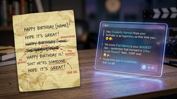 The Director’s Cut: How to Script a Celebrity AI Birthday Wish That Doesn't Feel Like a Template - Fanfun