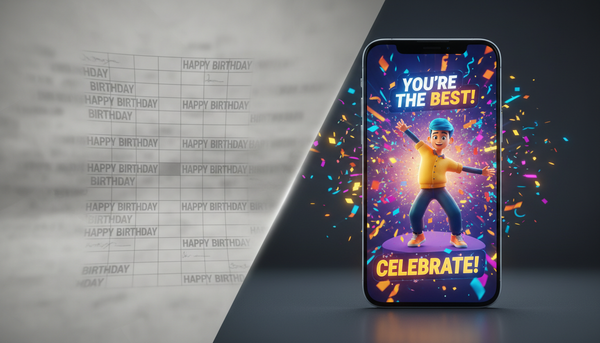 The Death of the Group Card: Designing Custom Digital Greetings That People Actually Want to Save - Fanfun